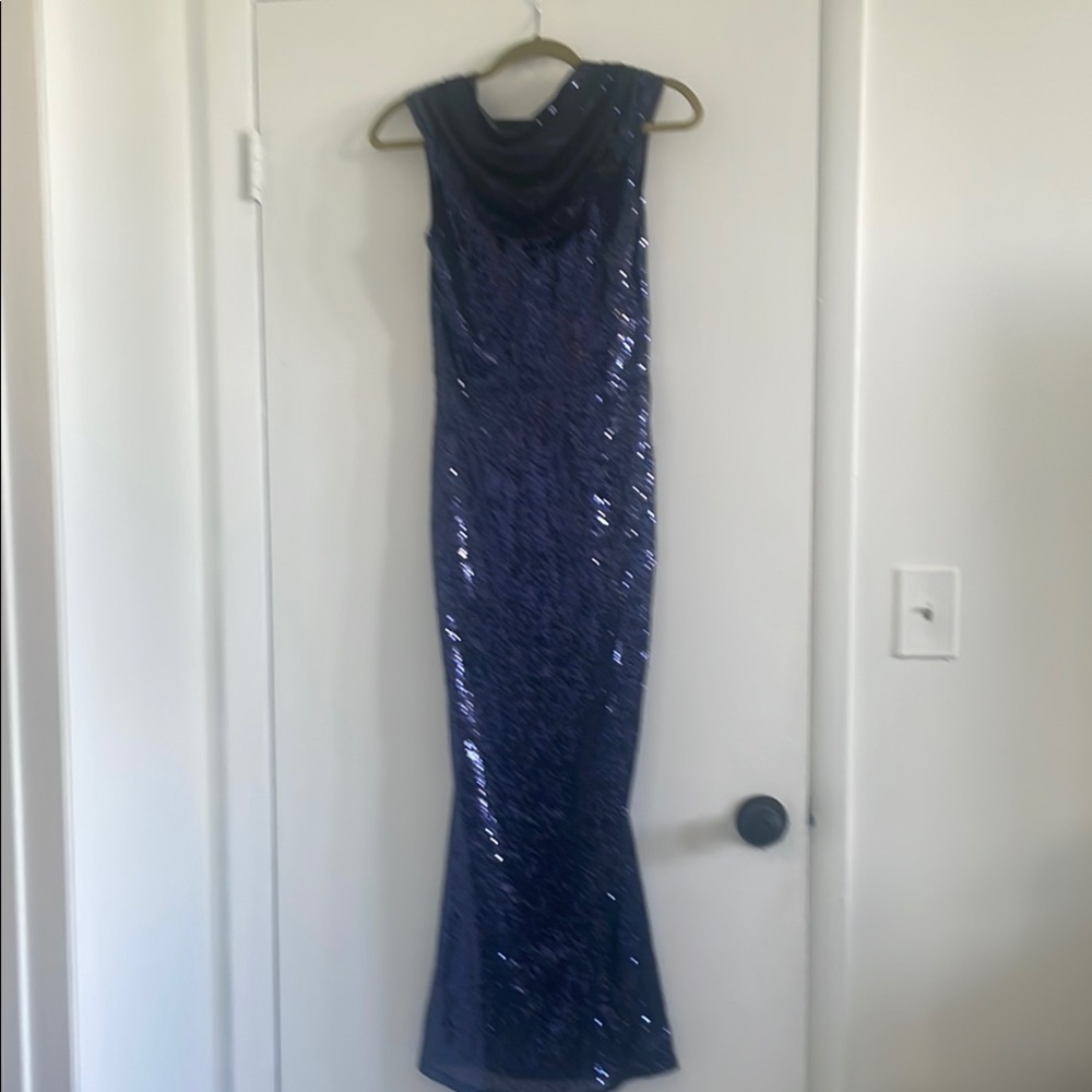 Blue gown with Elegant Design
